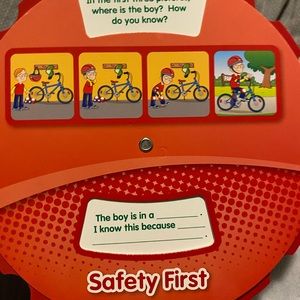 Early comprehensive story wheels! Comes with 3 each